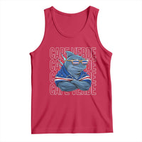 Cape Verde Flag Shark Cape Verdean Roots Cabo Verde Tank Top