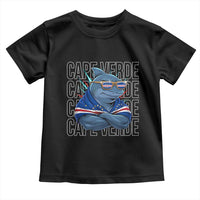 Cape Verde Flag Shark Cape Verdean Roots Cabo Verde Toddler T Shirt