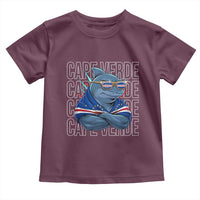 Cape Verde Flag Shark Cape Verdean Roots Cabo Verde Toddler T Shirt