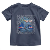 Cape Verde Flag Shark Cape Verdean Roots Cabo Verde Toddler T Shirt