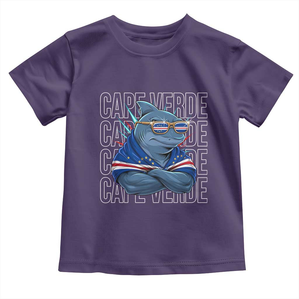 Cape Verde Flag Shark Cape Verdean Roots Cabo Verde Toddler T Shirt