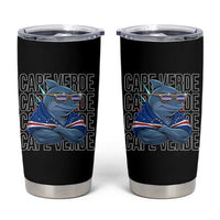 Cape Verde Flag Shark Cape Verdean Roots Cabo Verde Tumbler Cup