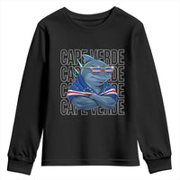 Cape Verde Flag Shark Cape Verdean Roots Cabo Verde Youth Sweatshirt