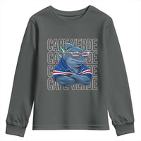 Cape Verde Flag Shark Cape Verdean Roots Cabo Verde Youth Sweatshirt