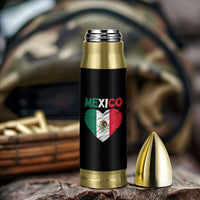 Mexican Flag Heart Mexico City Independence Day Gift Bullet Tumbler