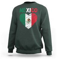 Mexican Flag Heart Mexico City Independence Day Gift Sweatshirt