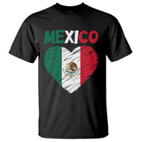 Mexican Flag Heart Mexico City Independence Day Gift T Shirt