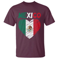 Mexican Flag Heart Mexico City Independence Day Gift T Shirt