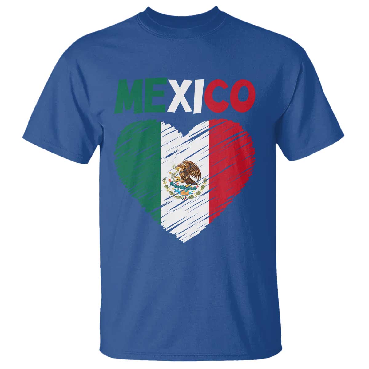 Mexican Flag Heart Mexico City Independence Day Gift T Shirt