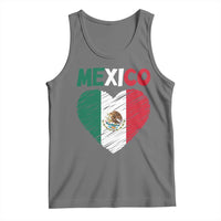 Mexican Flag Heart Mexico City Independence Day Gift Tank Top