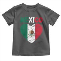 Mexican Flag Heart Mexico City Independence Day Gift Toddler T Shirt