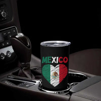 Mexican Flag Heart Mexico City Independence Day Gift Tumbler Cup