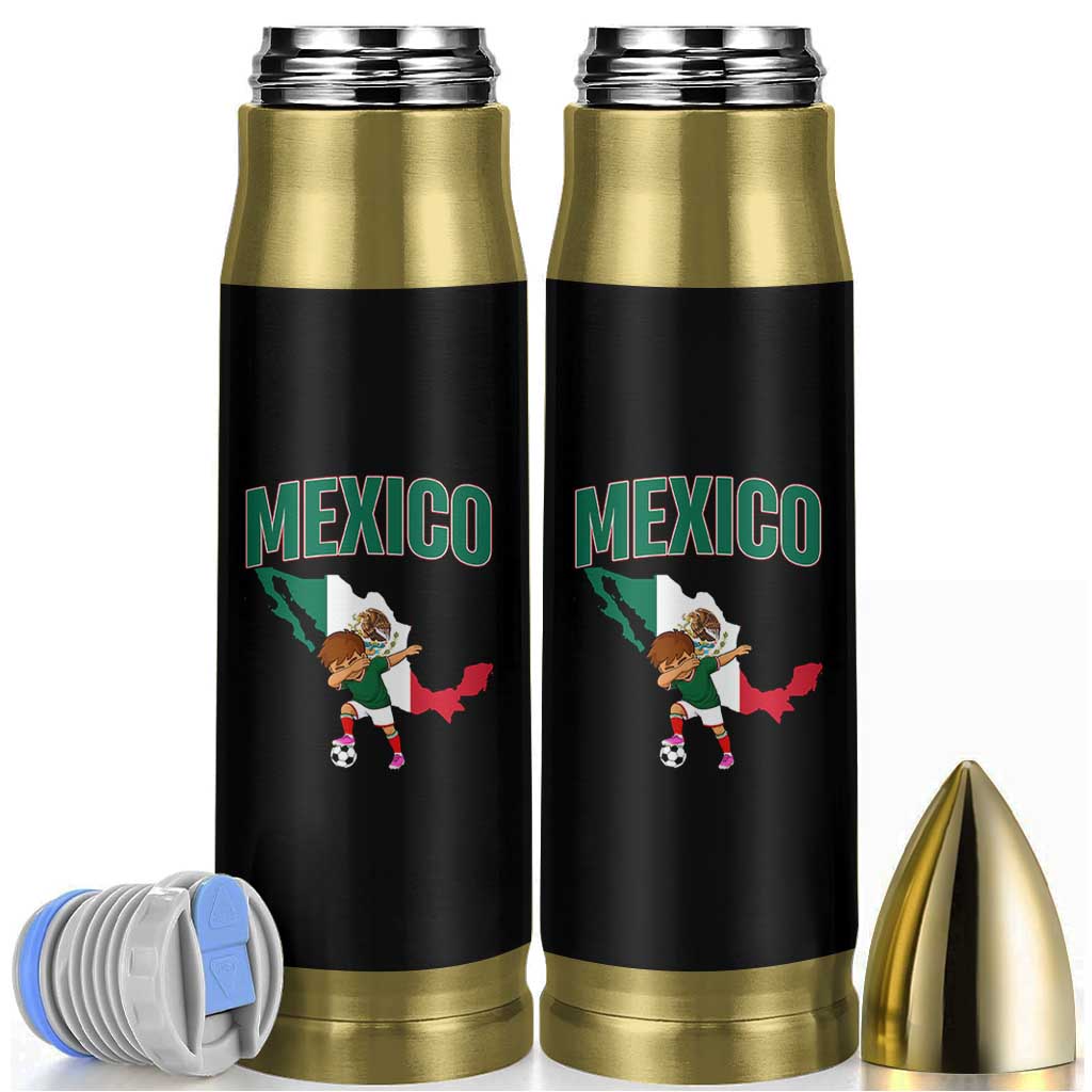 Mexico Soccer Boy Dabbing Boy Mexican Flag Map Bullet Tumbler
