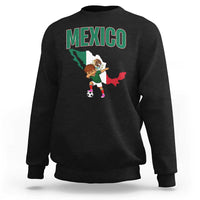 Mexico Soccer Boy Dabbing Boy Mexican Flag Map Sweatshirt
