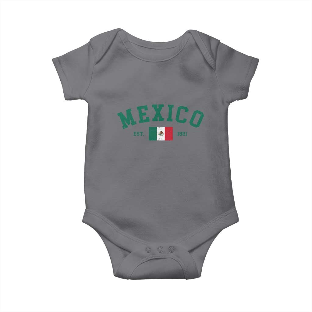 Mexico Mexican Flag Vintage Pride Baby Onesie