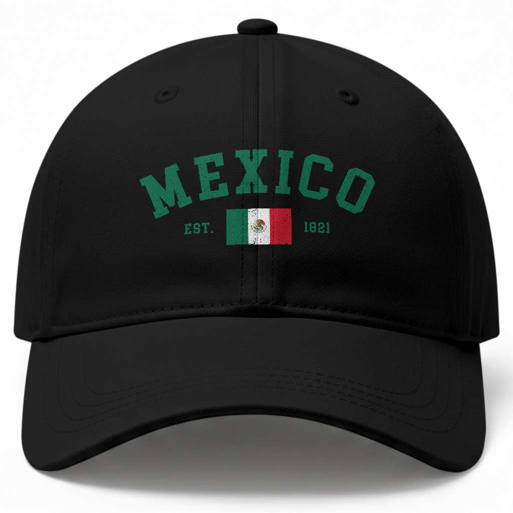 Mexico Mexican Flag Vintage Pride Baseball Cap