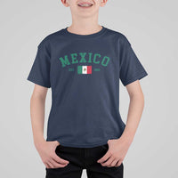 Mexico Mexican Flag Vintage Pride T Shirt For Kid