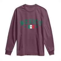 Mexico Mexican Flag Vintage Pride Long Sleeve Shirt