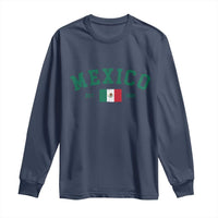 Mexico Mexican Flag Vintage Pride Long Sleeve Shirt