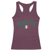 Mexico Mexican Flag Vintage Pride Racerback Tank Top