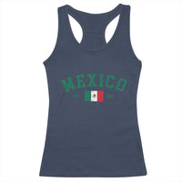 Mexico Mexican Flag Vintage Pride Racerback Tank Top