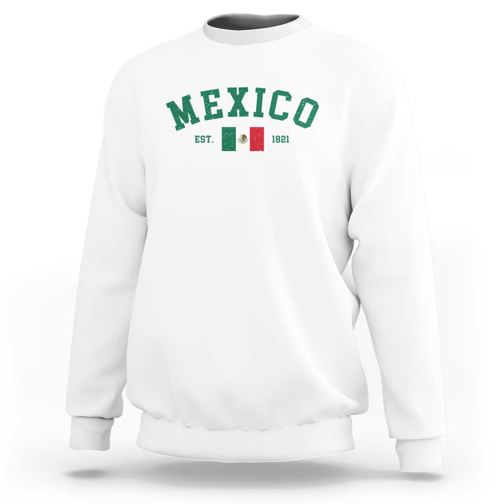 Mexico Mexican Flag Vintage Pride Sweatshirt