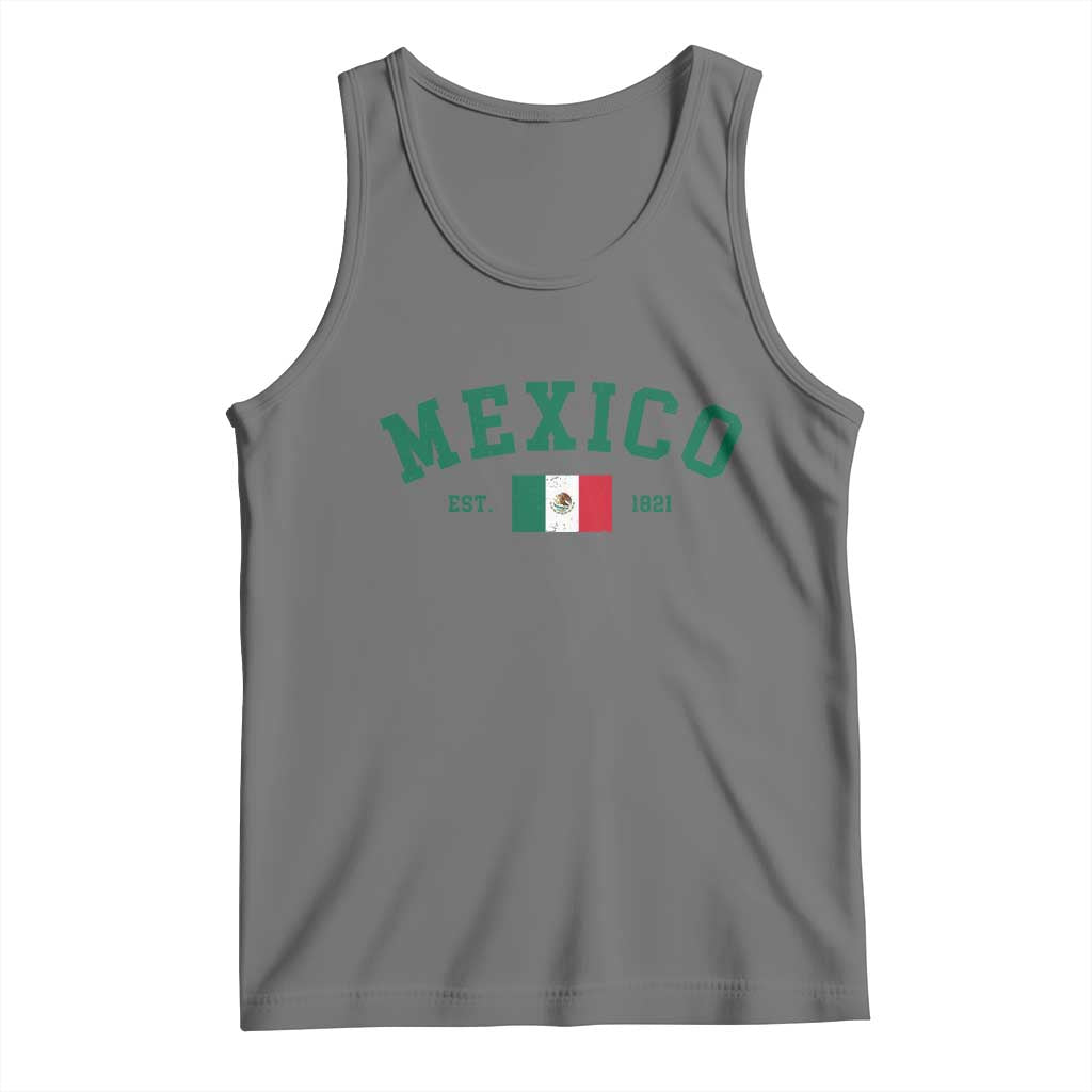 Mexico Mexican Flag Vintage Pride Tank Top