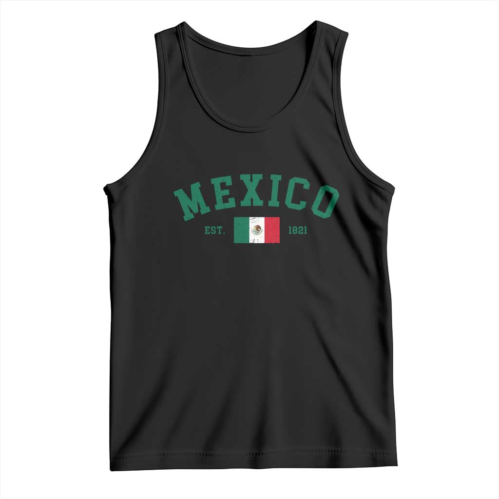 Mexico Mexican Flag Vintage Pride Tank Top