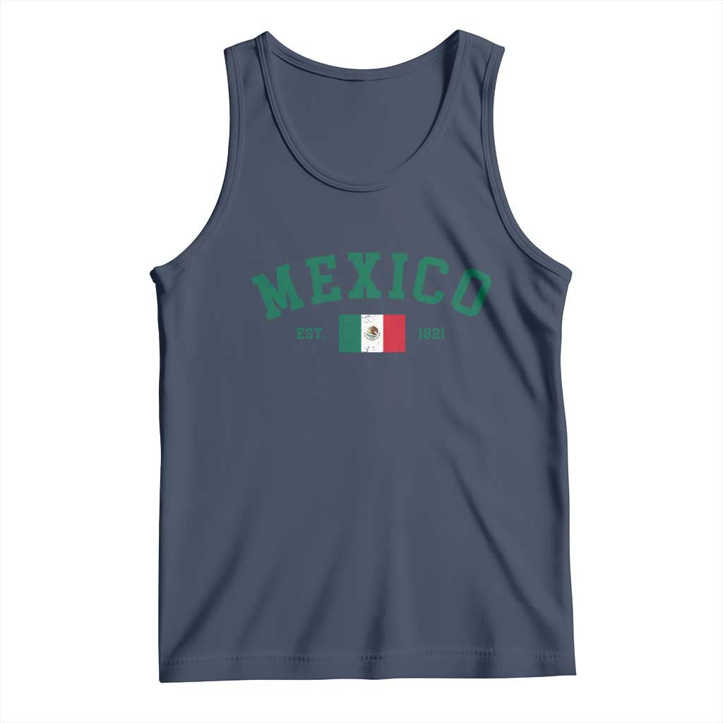 Mexico Mexican Flag Vintage Pride Tank Top