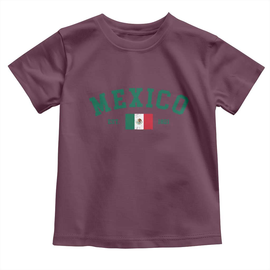 Mexico Mexican Flag Vintage Pride Toddler T Shirt