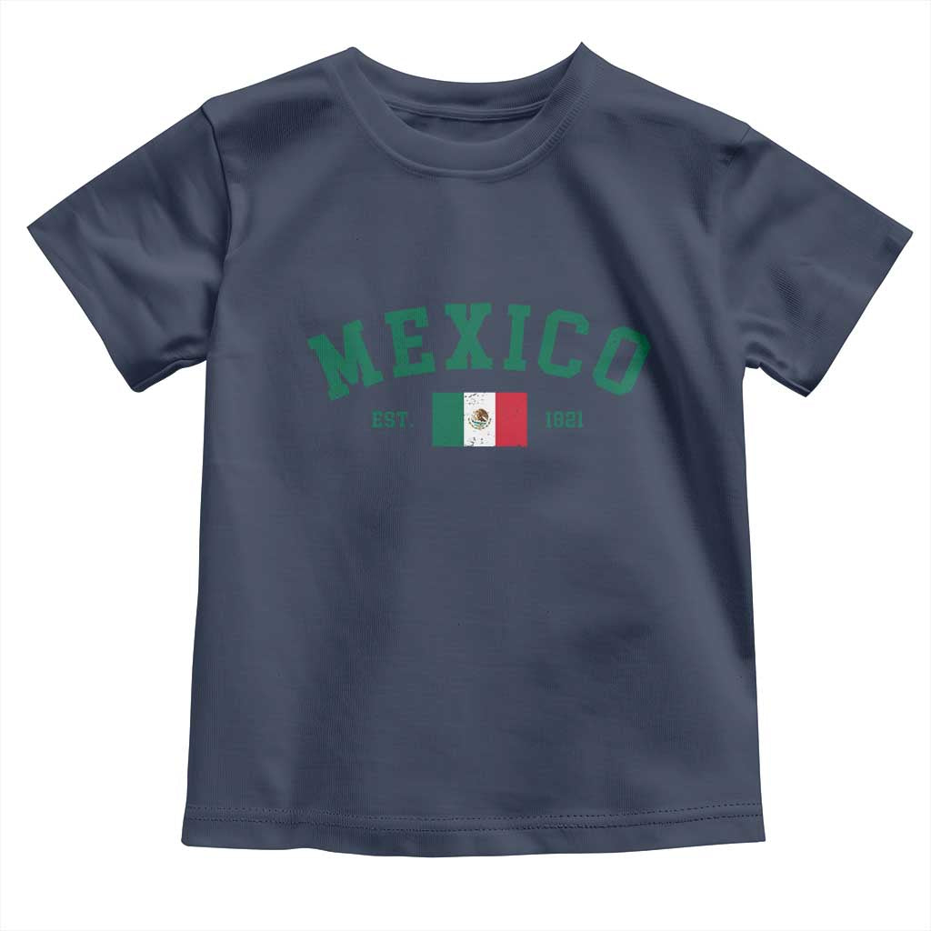 Mexico Mexican Flag Vintage Pride Toddler T Shirt