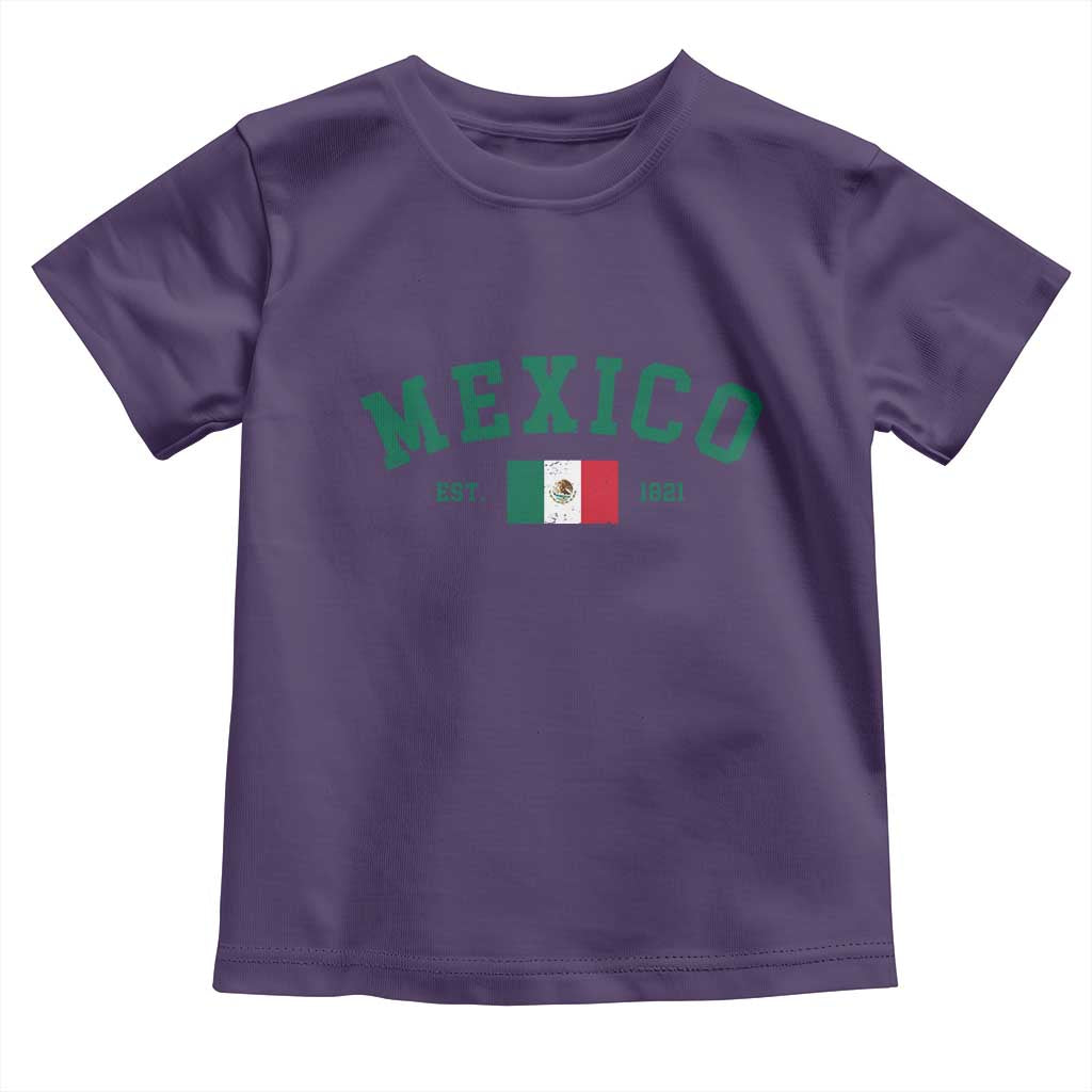 Mexico Mexican Flag Vintage Pride Toddler T Shirt