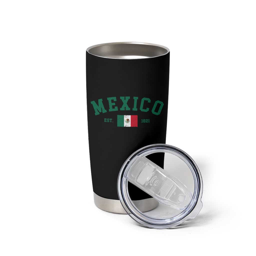 Mexico Mexican Flag Vintage Pride Tumbler Cup