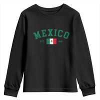 Mexico Mexican Flag Vintage Pride Youth Sweatshirt