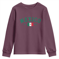 Mexico Mexican Flag Vintage Pride Youth Sweatshirt