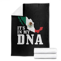 It's in My DNA Mexican Proud Hispanic Gift Mexico Flag Throw Blanket