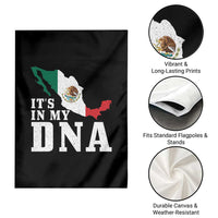 It's in My DNA Mexican Proud Hispanic Gift Mexico Flag Garden Flag