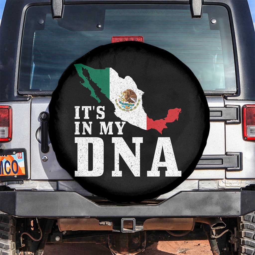 It's in My DNA Mexican Proud Hispanic Gift Mexico Flag Spare Tire Cover