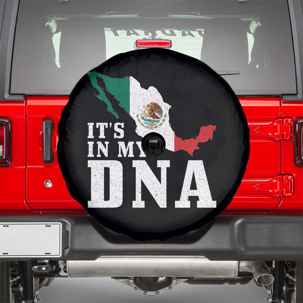 It's in My DNA Mexican Proud Hispanic Gift Mexico Flag Spare Tire Cover