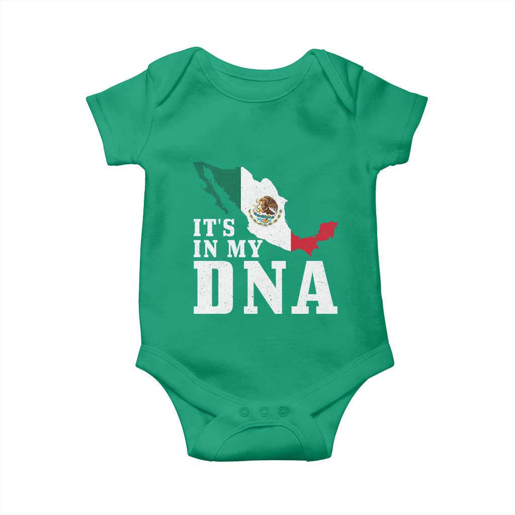 It's in My DNA Mexican Proud Hispanic Gift Mexico Flag Baby Onesie