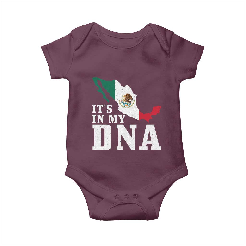 It's in My DNA Mexican Proud Hispanic Gift Mexico Flag Baby Onesie
