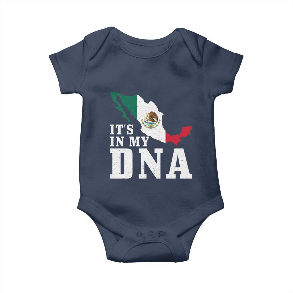 It's in My DNA Mexican Proud Hispanic Gift Mexico Flag Baby Onesie