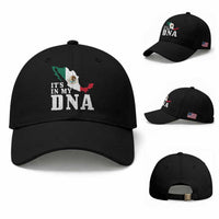 It's in My DNA Mexican Proud Hispanic Gift Mexico Flag Baseball Cap