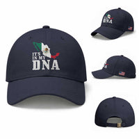 It's in My DNA Mexican Proud Hispanic Gift Mexico Flag Baseball Cap