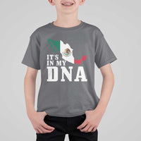 It's in My DNA Mexican Proud Hispanic Gift Mexico Flag T Shirt For Kid