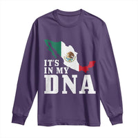 It's in My DNA Mexican Proud Hispanic Gift Mexico Flag Long Sleeve Shirt