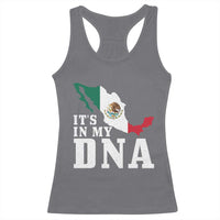 It's in My DNA Mexican Proud Hispanic Gift Mexico Flag Racerback Tank Top