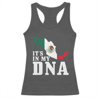 It's in My DNA Mexican Proud Hispanic Gift Mexico Flag Racerback Tank Top