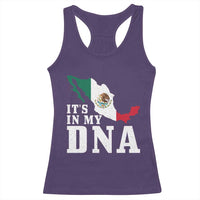 It's in My DNA Mexican Proud Hispanic Gift Mexico Flag Racerback Tank Top