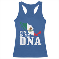 It's in My DNA Mexican Proud Hispanic Gift Mexico Flag Racerback Tank Top